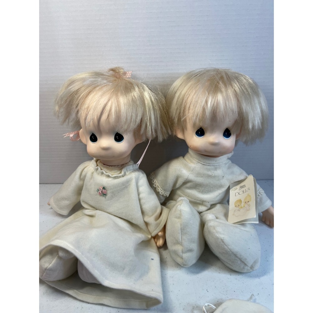 Vintage Precious Moments Dolls Set Boy Girl D001 Jonathan & David 12 Inch